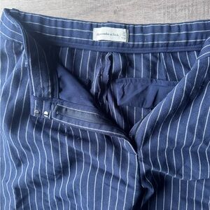Abercrombie & Fitch Blue Pinstripe Trousers